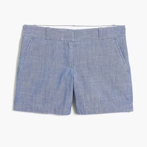 J.Crew light grey chambray shorts